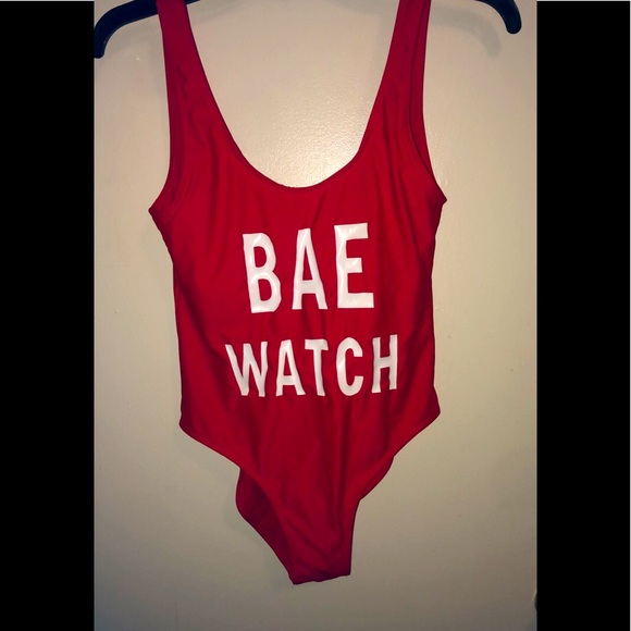 Other - Red one piece swimsuit